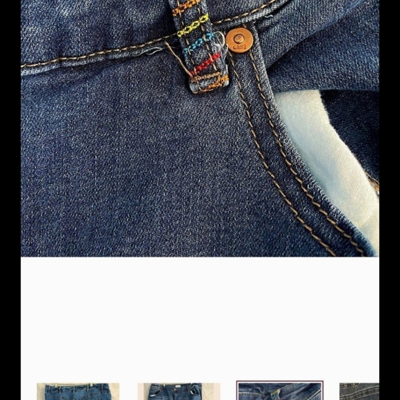 Lane Bryant rainbow boyfriend cropped denim jeans Size 18 - Picture 5 of 14